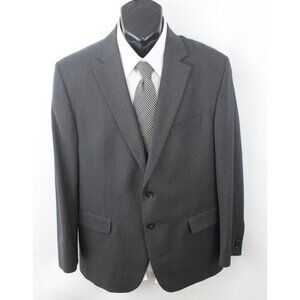 Banana Republic Men Jacket Blazer Sport Coat 2 Button Wool Canada Gray Sz 44 R